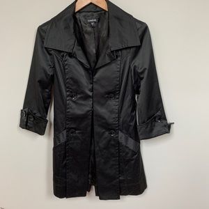 Bebe Sleek Short Trench Coat